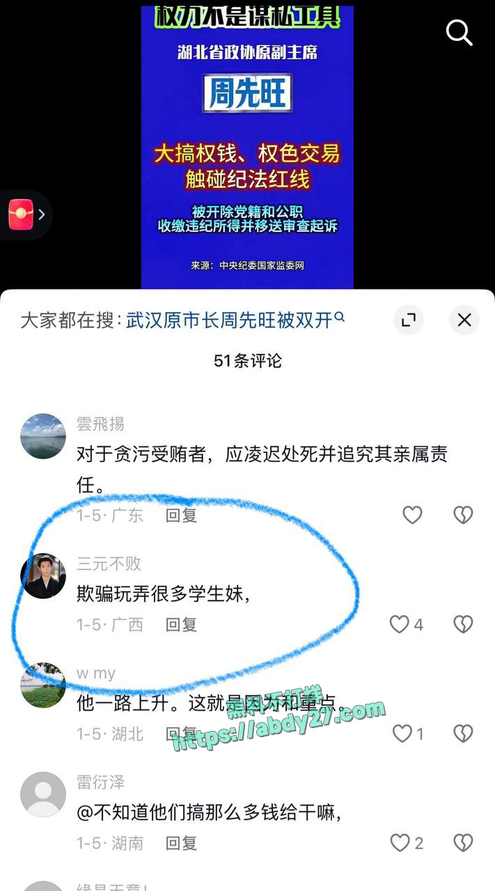 武汉市前市长周先旺落马 17