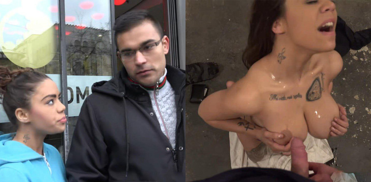 捷克街头钞能力搭讪有男友的大学生 这两颗白嫩巨乳大奶真羡慕这妹子的男朋友！