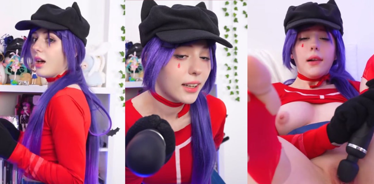 Tulpina欧美Cosplay美女新作帽子米塔 翘臀震动棒猛震嫩穴 颤抖不止