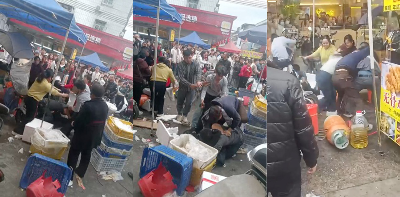广东汕头瓜友投稿 潮阳西胪市场摊贩打架事件完整版全过程 被打亲属发声