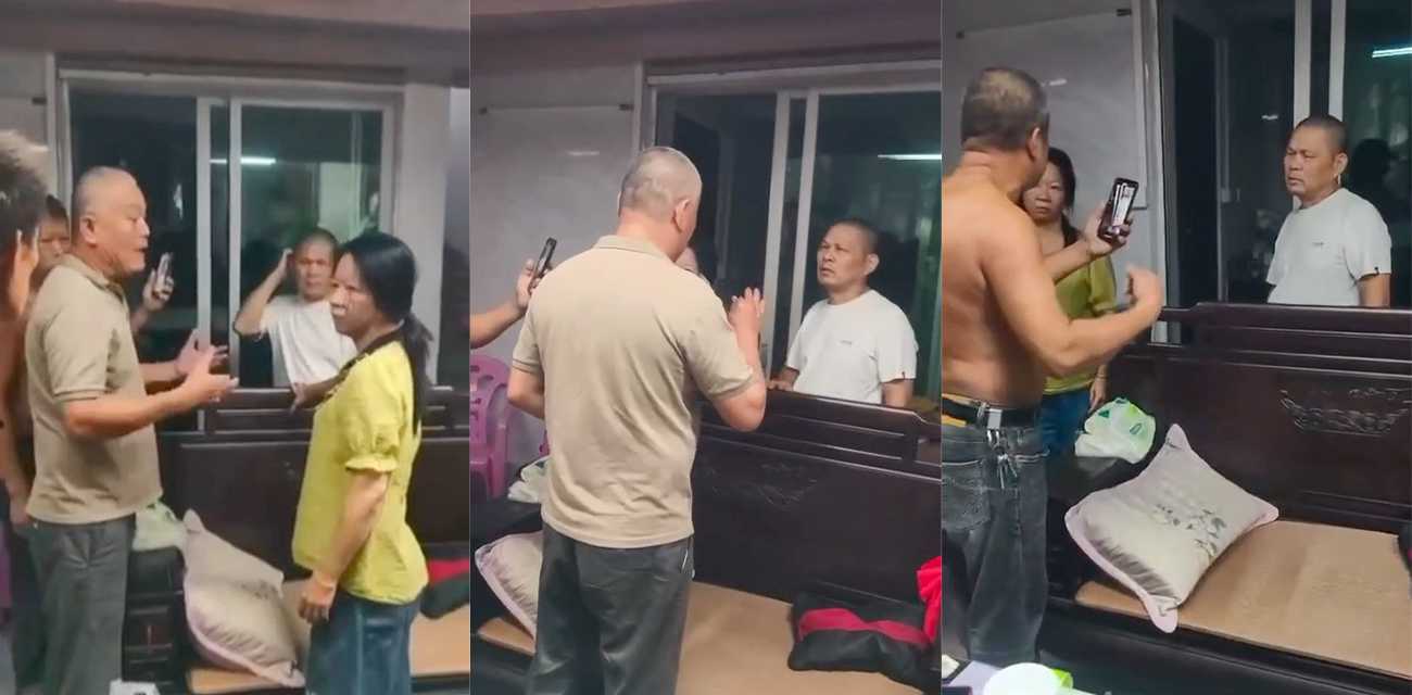 潮州智勇中学男老师勾引商店老板娘 被人妻的公公堵在店里抓了现行曝光出来