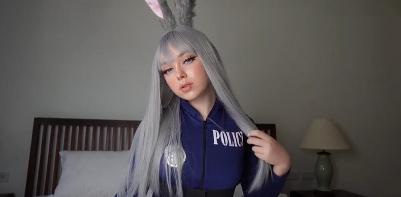 推特福利姬朱迪兔新作危险氛围 cos疯狂动物成兔子警官 对镜头吃鸡巴