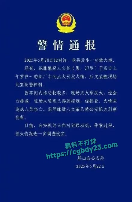 宜宾纺织厂被纵火1