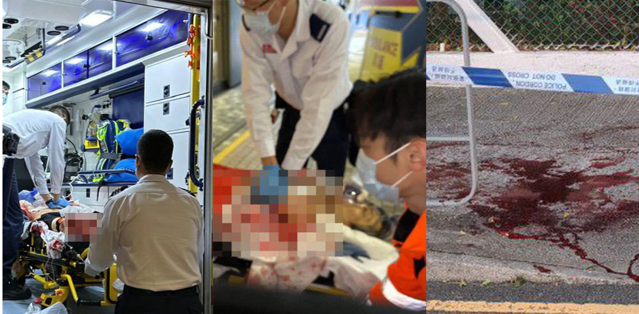 香港火炭街头血案：52岁黑帮男子被砍死 歹徒出租车逃逸！