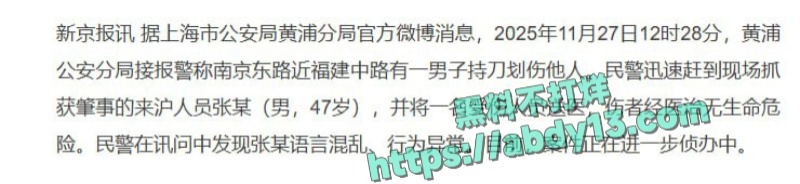 上海南京东路惊爆持刀砍人血案 1