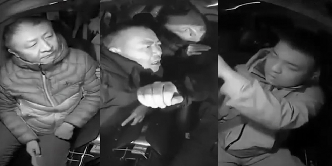 内蒙古呼和浩特出租车司机被殴打事件 司机被逼下车后只剩短袖