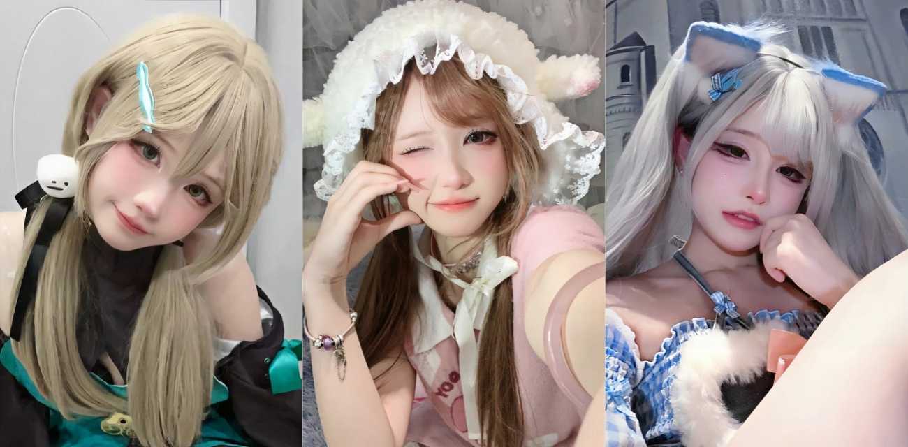 Kyokoyaki里番娘擦边大赏 换装自慰合集曝光 多色双马尾皮衣女仆反差