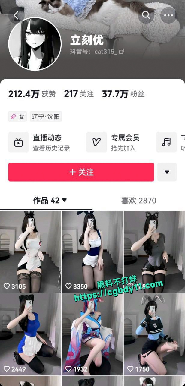 抖音37万粉丝极品身材网红1