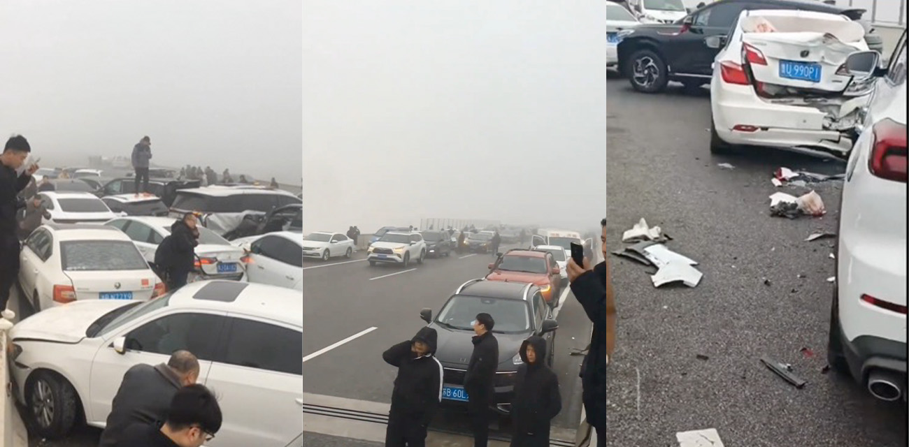 河南濮阳台辉高速百车连环追尾事件 现场多角度完整版视频曝光