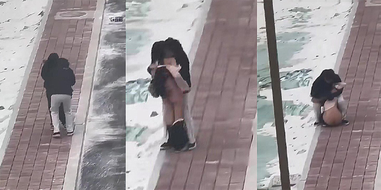 情侣吵架女生情绪失控直接露大屁股 兄弟们速来围观 欲火升腾