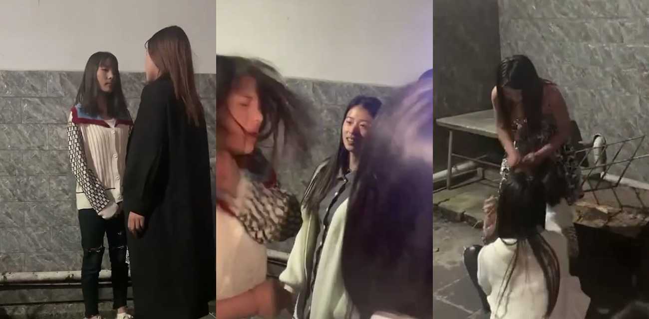 清纯妹妹被精神小妹群殴霸凌 疯狂扇耳光下手狠辣 现场视频曝光