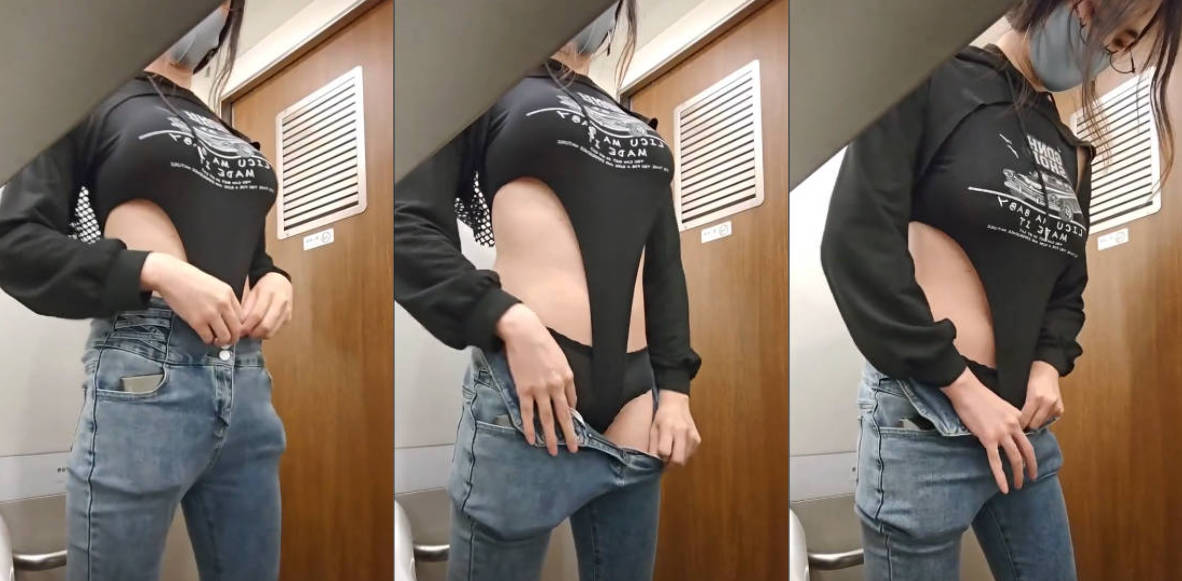 终于知道这种[超紧勒阴连体衣]是怎么上厕所的了！色色的男宝宝勿进~