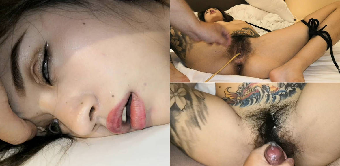 纹身网红玉儿出席活动惨遭迷奸 捆绑床上道具狂插毛逼潮喷不省人事