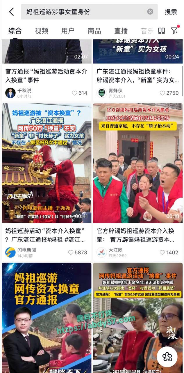 湛江通报妈祖巡游事件 3