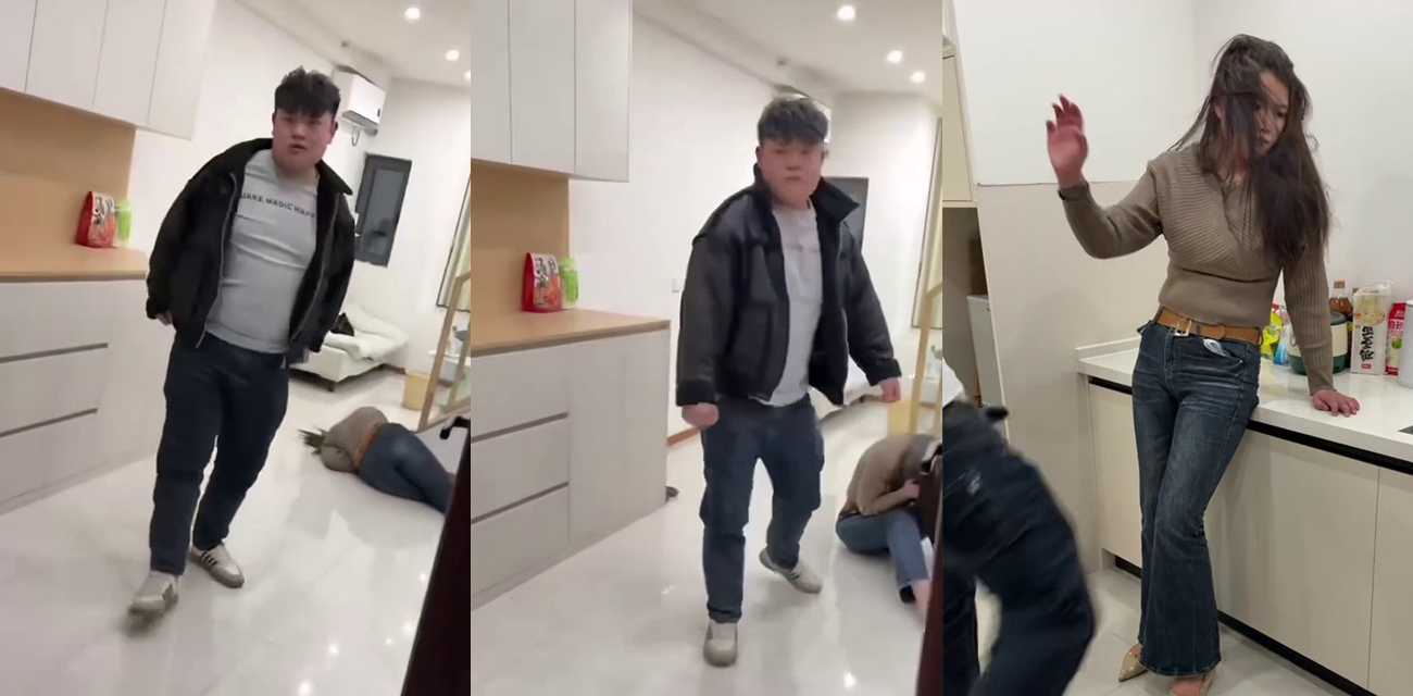家中暴打女性视频疯传 记录彻底失控场面 围观者只拍照未干预 场面暴力