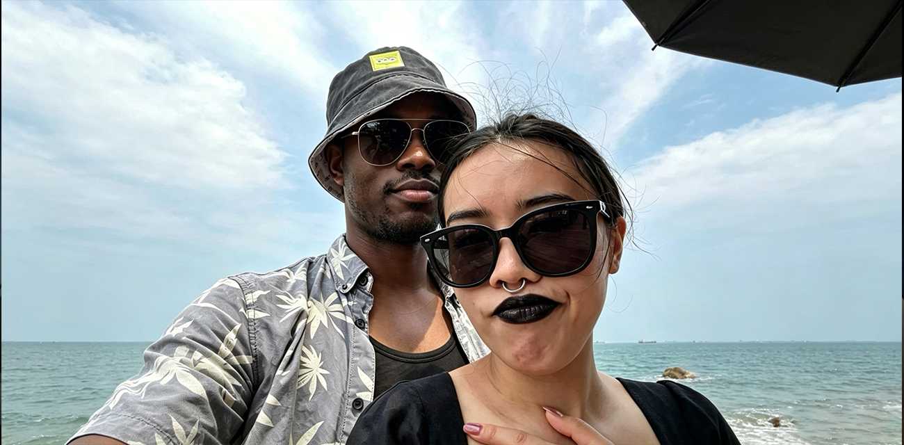 不打烊独家爆料 广东媚黑母猪HY黑爹落地 变马桶七夕被赐名鼻环丑态全曝光
