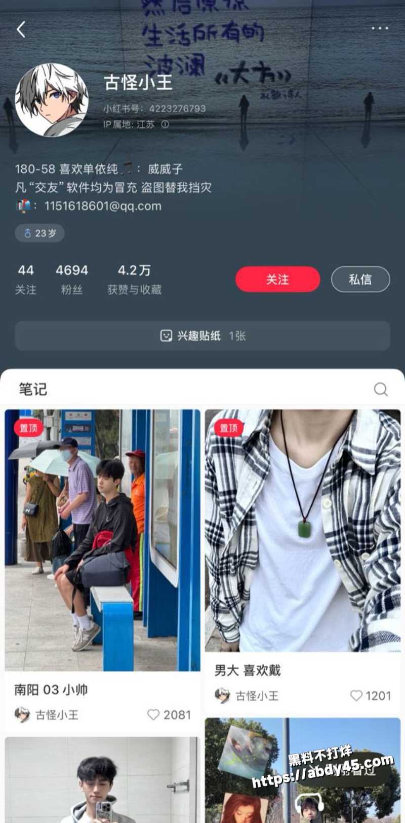 小红书博主古怪小王1