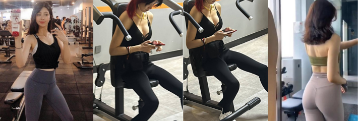 健身房的美女教练 身材高挑和炮友开房约炮遭曝光 教练屁股真Q弹