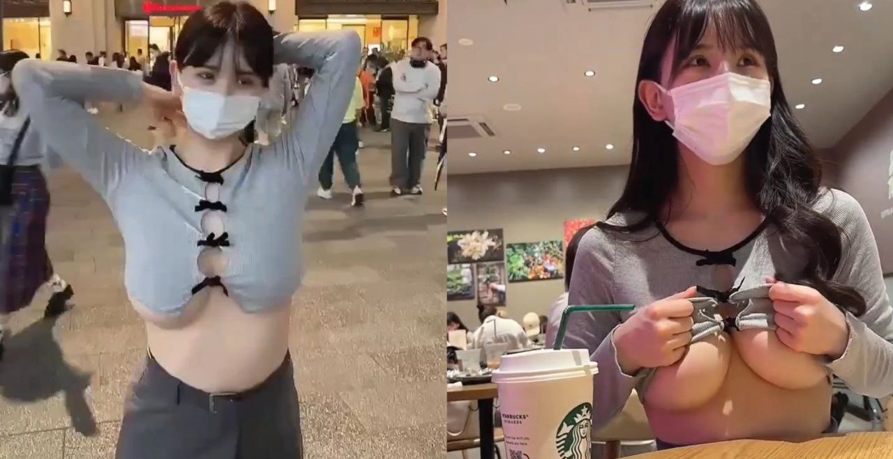 主人の任务 极品美女在星巴克里露出 白嫩奶子又大又圆 要是能抓着操一顿多好