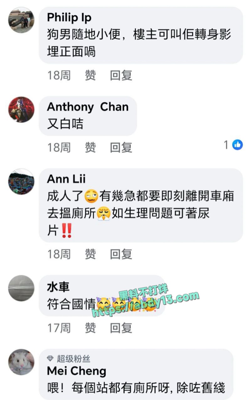 香港地铁惊现放尿大哥 5