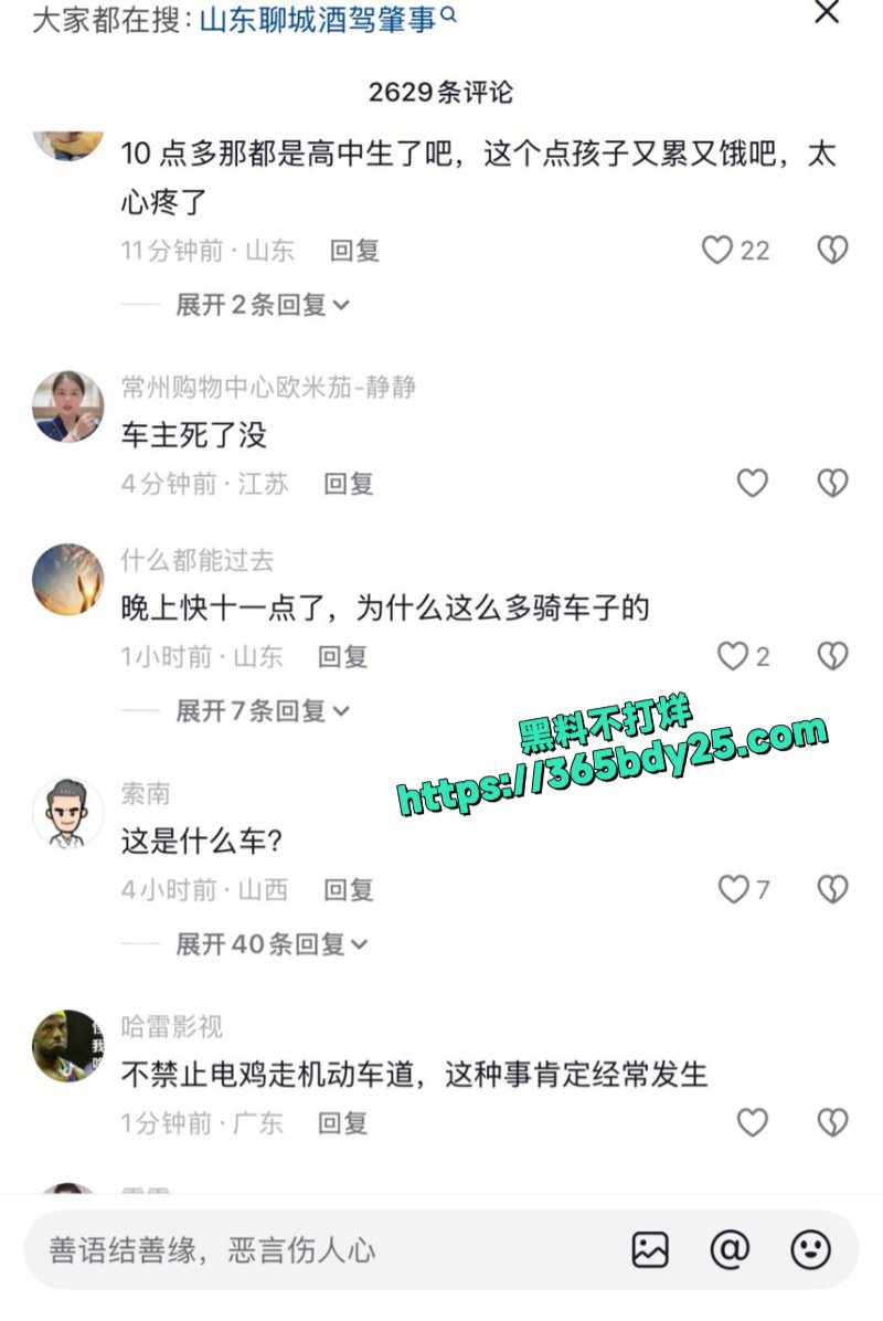山东聊城酒驾重大事故8