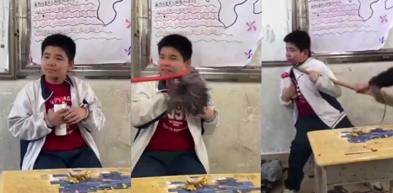 广东吴川市第三中学残疾学生被霸凌！多人围殴嘴塞异物逼着打飞机！学校第一时间删除视频保护施暴者！
