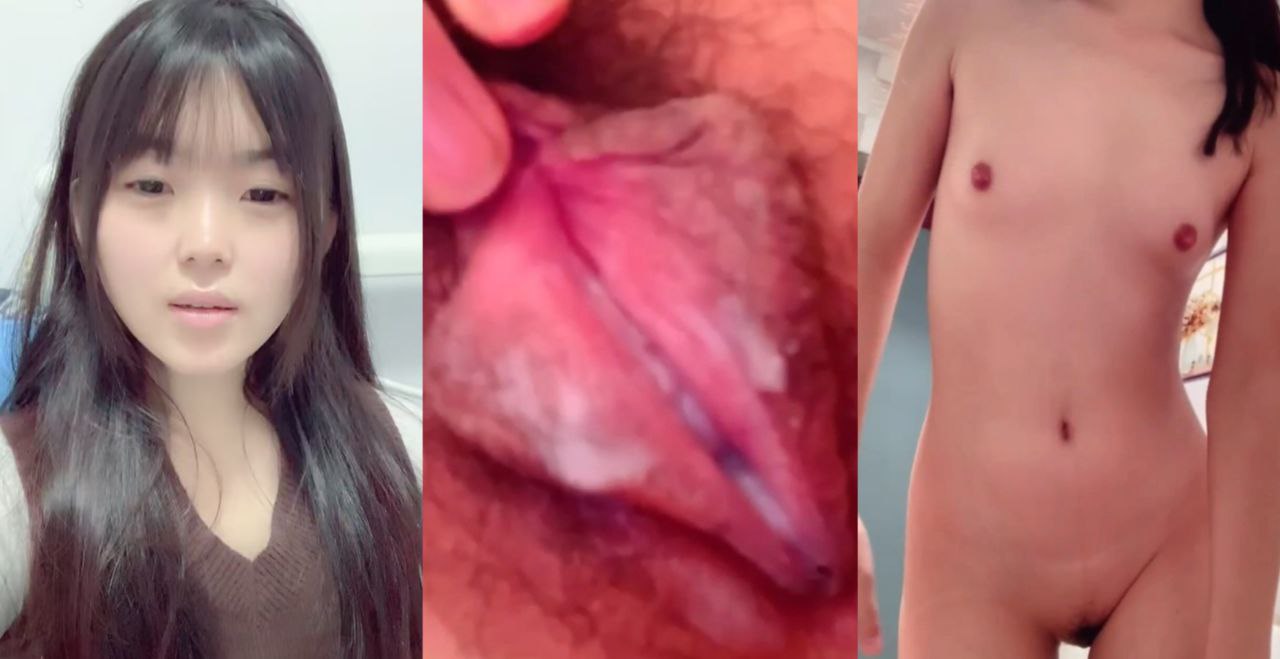 快手女网红 锅锅 还是个在校高中生 跟男友裸聊自慰视频曝光 年纪轻轻竟然是个大黑逼