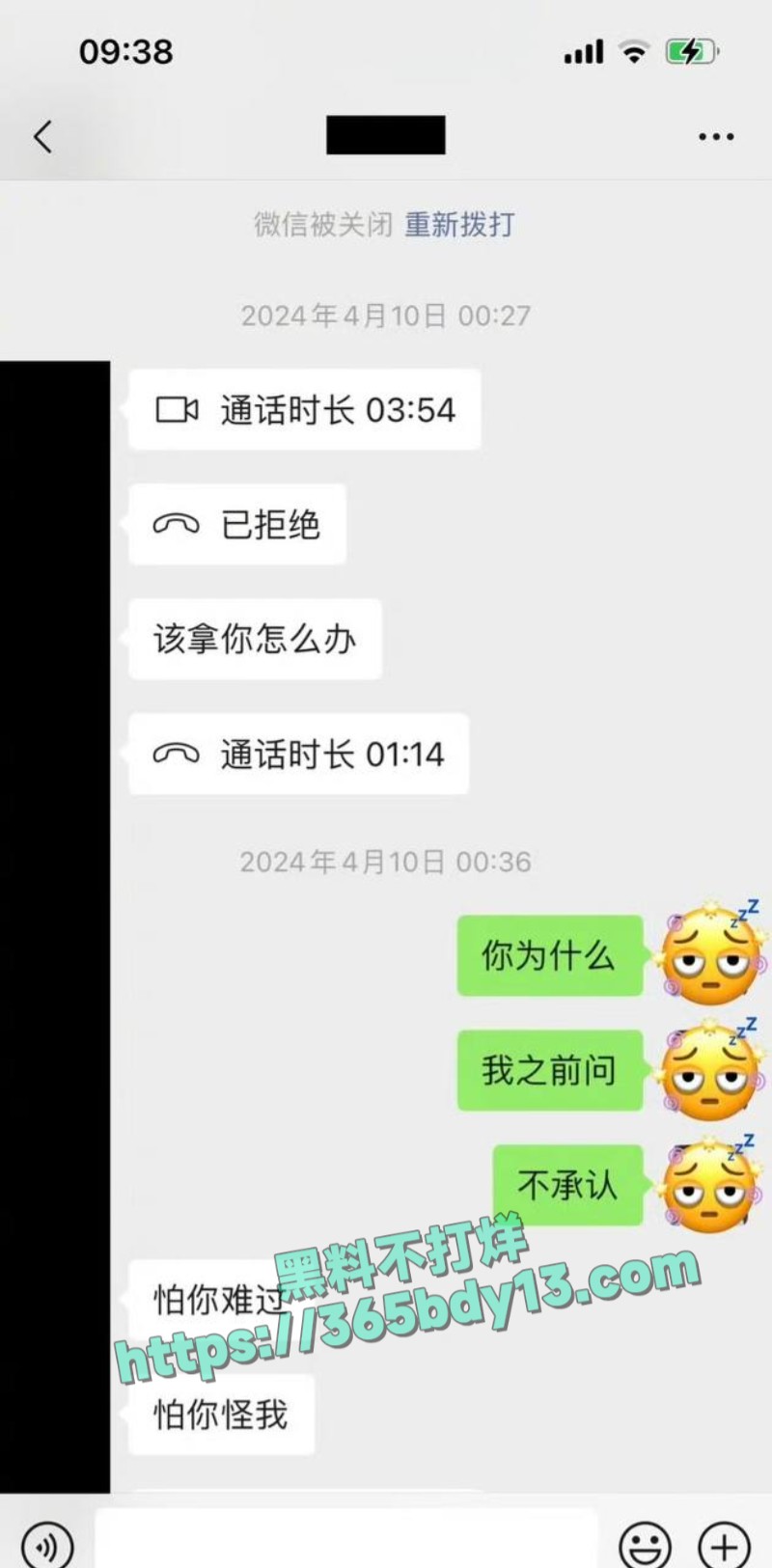 女网友与魏大勋聊天记录1