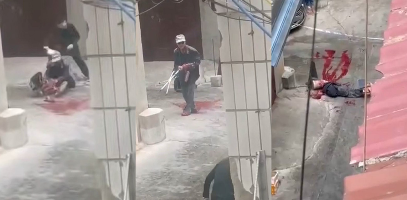 云南玉溪红塔区东风广场突发持刀砍人事件 现场视频曝光 胆小瓜友慎点