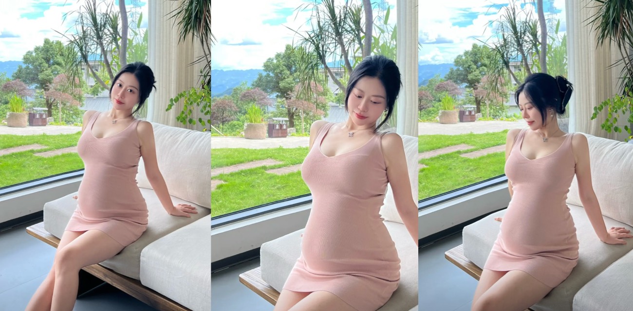 怀孕少妇骚穴涨开后更易插入 钢枪突进无毛嫩穴温暖包裹 孕肚晃动高潮喷汁 画面刺激