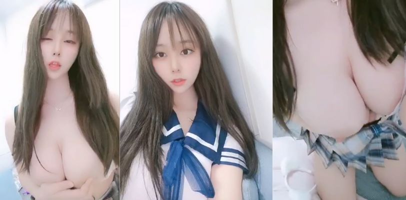 高颜值巨乳反差美少女 JK水手制服大尺度福利大秀 粉色奶头骚穴嫩到爆