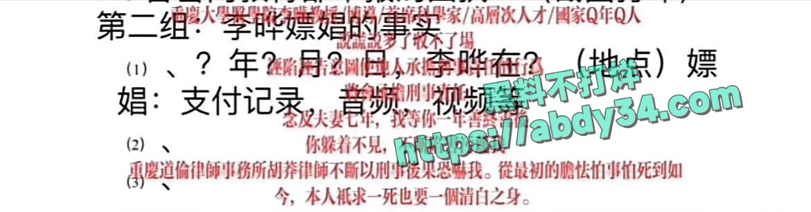 各渠道举报李晔湛小维失败13