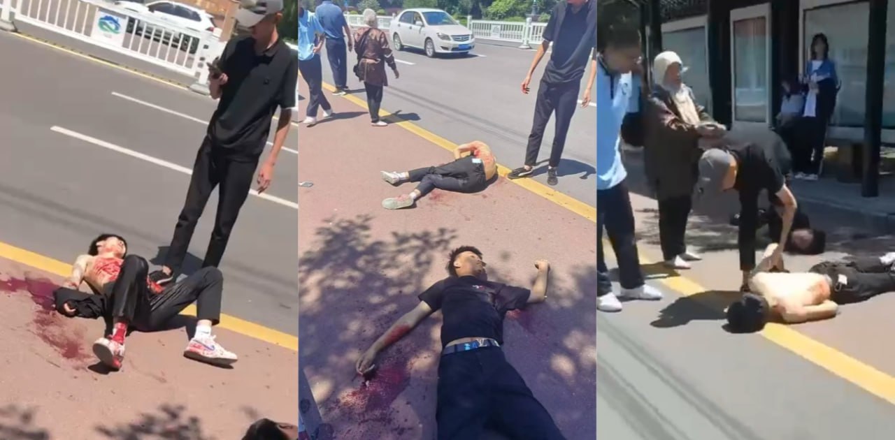 甘肃平凉五中高中生街头斗殴 1V5 结果被反杀1死1伤3逃 明年就要高考了太可惜了！