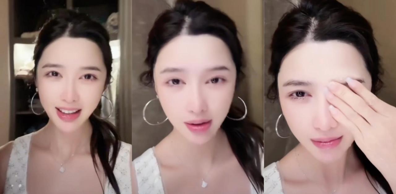 抖音百万网红直播洗脸不慎走光 巨乳意外暴露 甜美形象与火辣身材引发全网热议