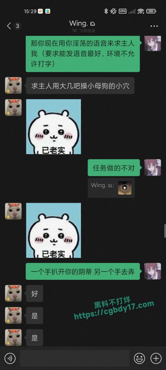 上海某学院的在校19岁女大学生王佳冀 在求主人调教他13