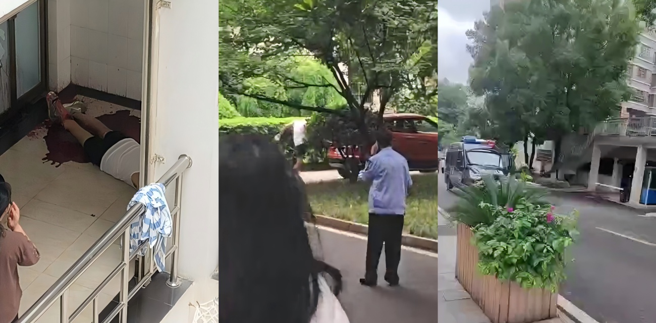 长沙某大学出大事 疯子闯校捅学生又砸车 特警都出动了