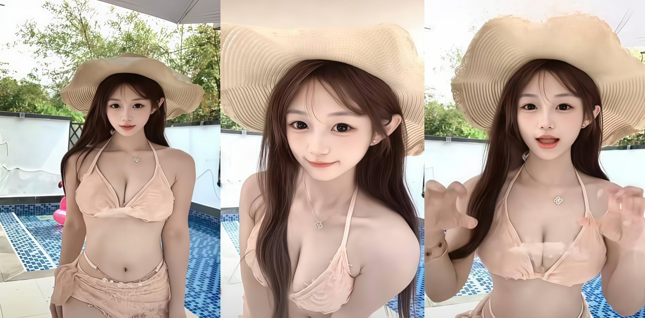抖音网红 琳登诺工作室钮祜禄喵 白衬衫换红蕾丝玩棒 棒子进进出出