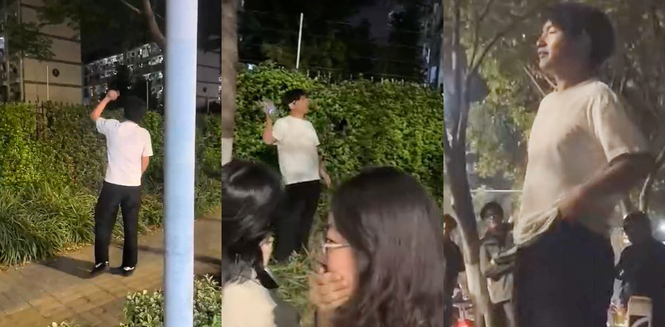 又一位纯爱战士应声倒地 南师大泰州学院一男子当众演讲 哭诉六年情