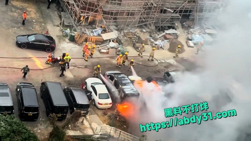 香港新界屯门小坑邨附近发生一起火灾 2