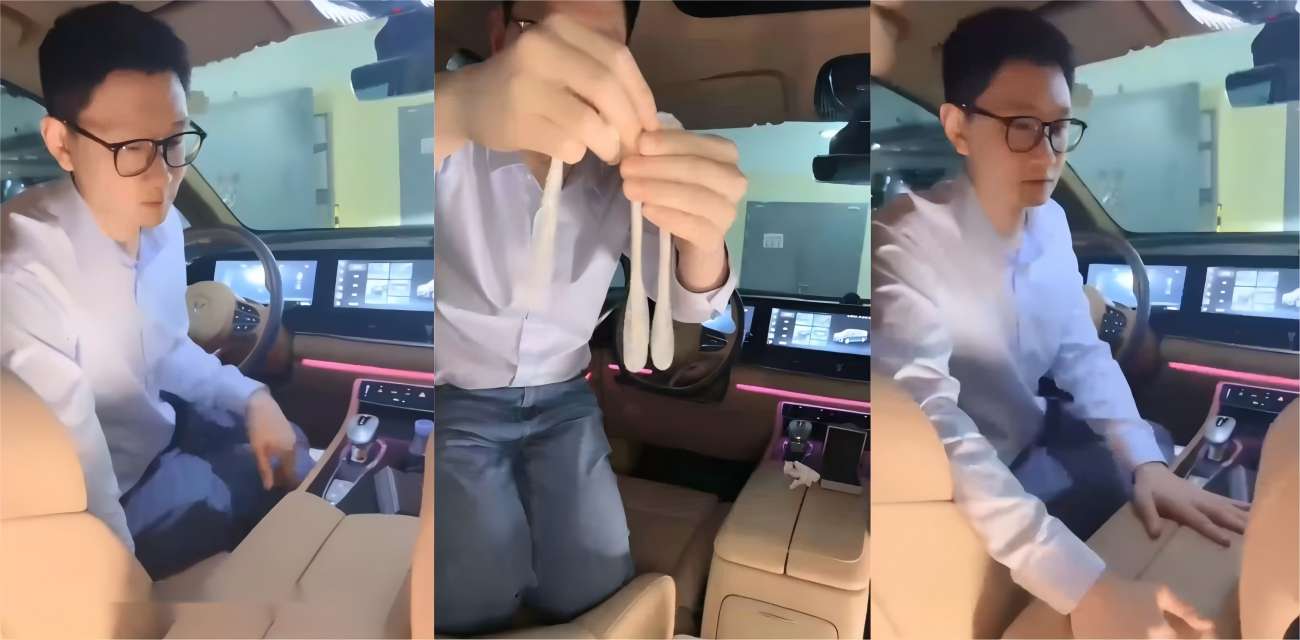 绿帽男车载冰箱藏怪癖 舔绿主用过的套到无味 这是什么独特爱好呢？