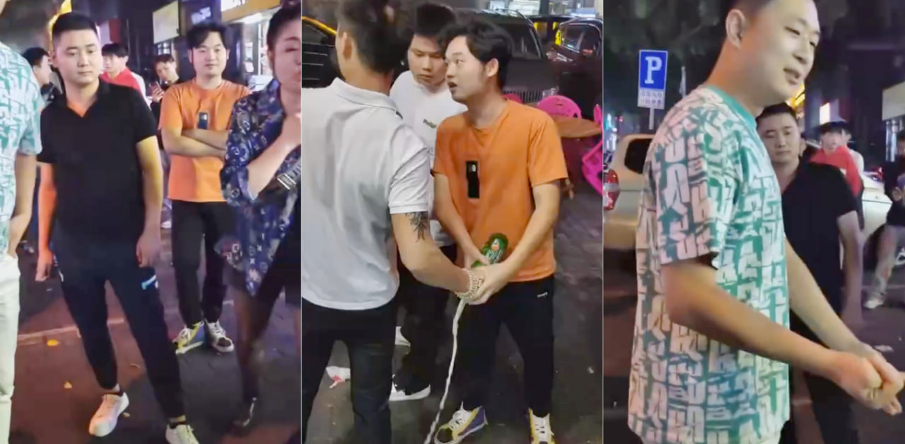湖南益阳醉酒男子欲想撩美女加微信，遭到女主拒绝后醉酒男子殴打并把女子打致流血！