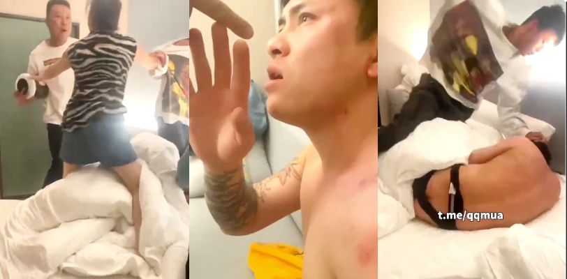【捉奸在床】父亲带古惑仔儿子抓奸,暴打隔壁老王!!!