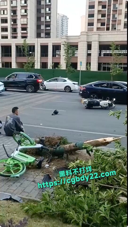 陕西安康（汉江路中梁宸院门口)车祸3