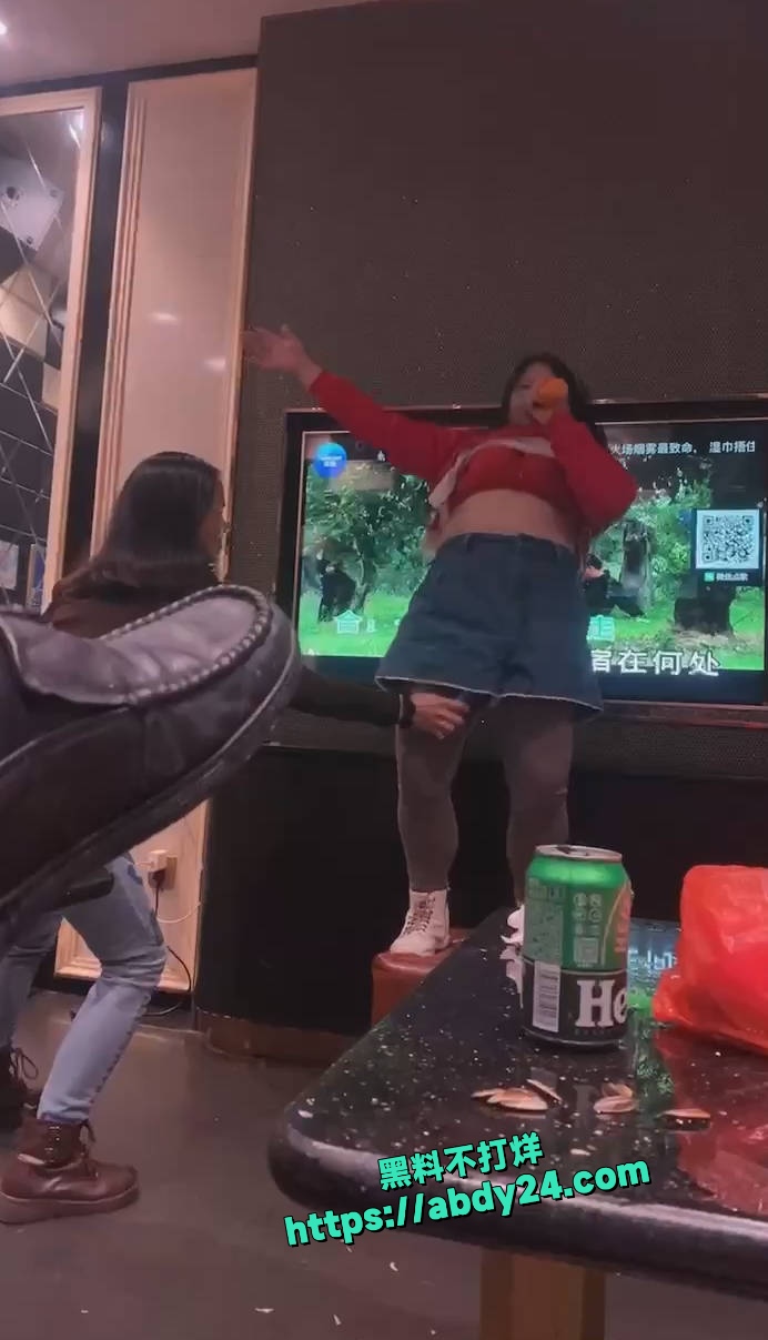 大妈KTV话筒插逼 2