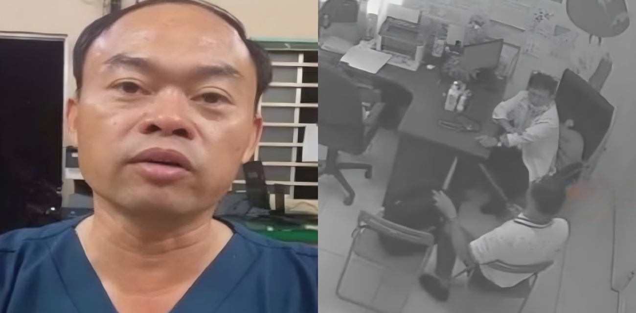 医院惊魂！医生掏双刀猛砍同事 血溅问诊室 另一医生神勇夺刀