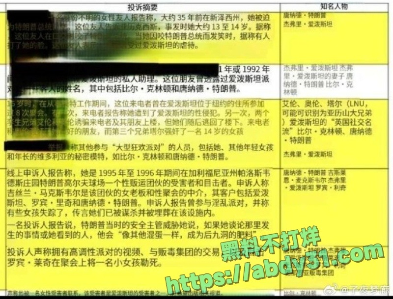 爱泼斯坦档案最新曝光 24