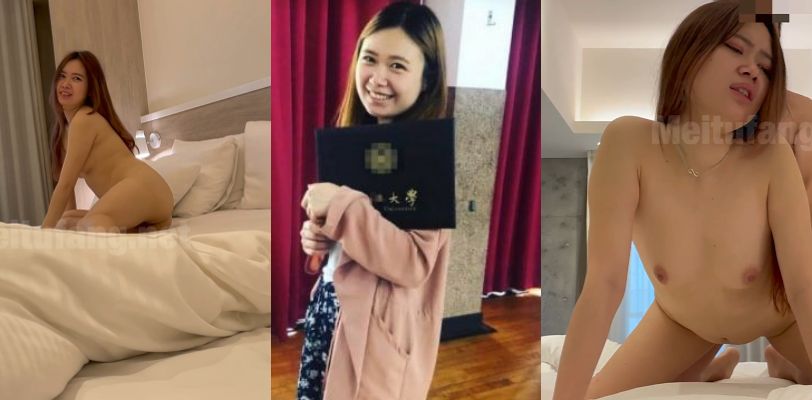 台湾23岁私立大学女生，实习刚入职场被大佬约炮！露脸颜射吞精连战两炮！