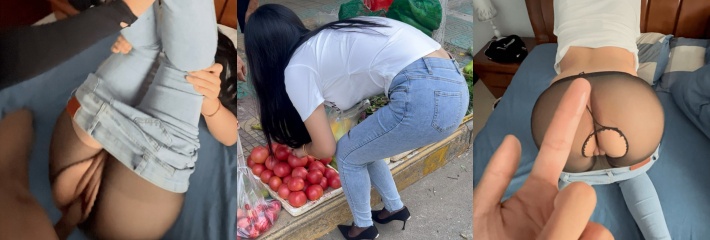 海角大神 会喷水的亲姐姐 大姐让我陪她买菜 要挟让她穿开档丝袜出门 裤里丝绝了！