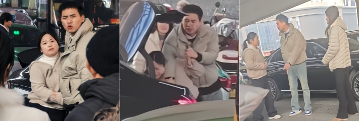 郑州奔驰哥护小三暴打原配，大爷看不下去当场动手揍渣男！