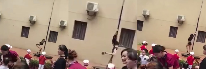 幼儿园表演钢管舞，老师身材极好舞姿娇艳，这是要吸引哪位男家长啊~